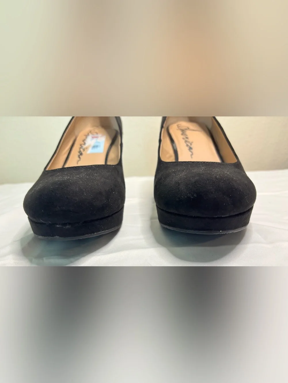 American Rag Black Suede Wedge Heels